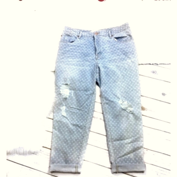 MARC JACOBS JESSIE BOYFRIEND WORKWEAR MID RISE LOOSE FIT WITH BLOCK PRINT CUTE! - Picture 7 of 14